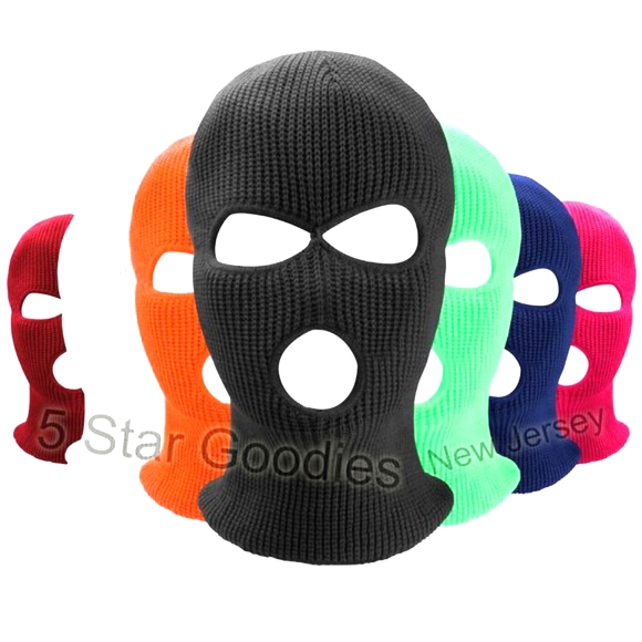 KNITTED 3 HOLE SKI MASK - Winter Hat - Picture 5 of 16